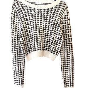 Houndstooth Brown and Cream Sweater from Active USA